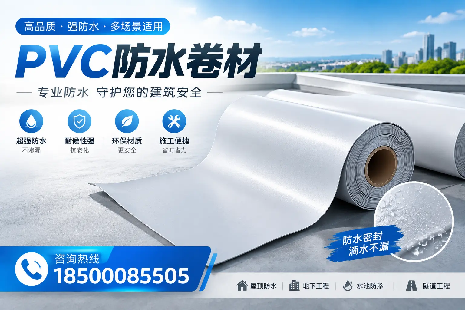 PVC防水卷材的市场竞争分析，呼和浩特品牌选择参考